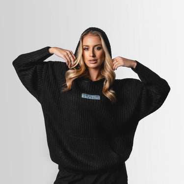 Svetr s kapucí Stealth Black