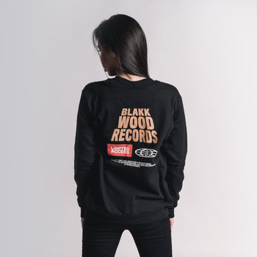 Mikina crewneck LABEL Black dámská