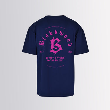 Triko Oversize Studio To Streets Blue/Pink