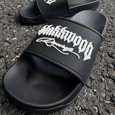 Pantofle Blakkwood Logo Black/White