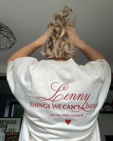 Lenny Unisex Triko Things We Can't Change Natural Raw