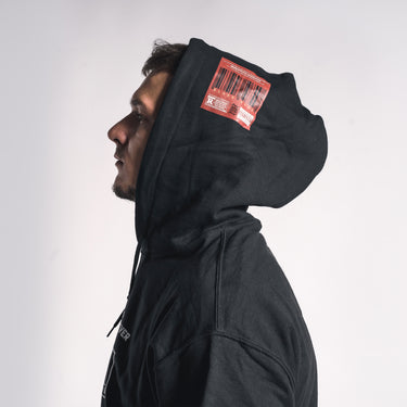 Mikina s kapucí Fire Black unisex