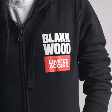 Mikina se zipem LABEL Black dámská