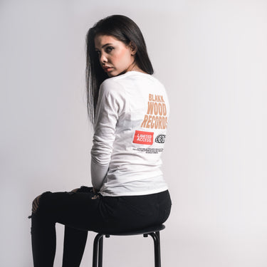 Triko s dlouhým rukávem LABEL white dámské