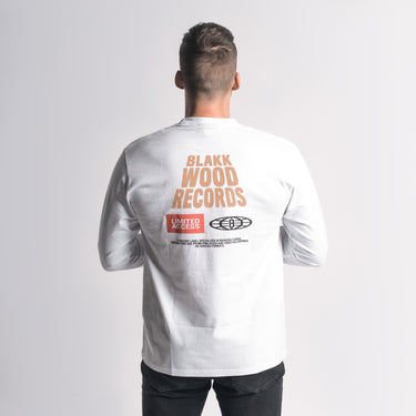 Triko s dlouhým rukávem LABEL white pánské