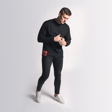 Triko s dlouhým rukávem RED Black pánské