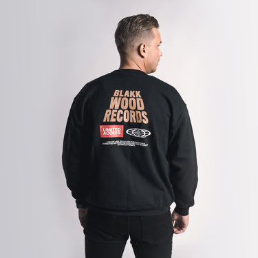 Mikina crewneck LABEL Black pánská