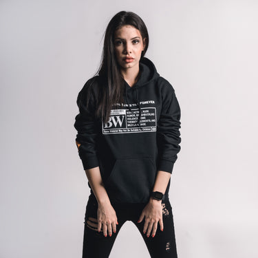 Mikina s kapucí Fire Black unisex