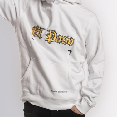 Mikina El Paso s nášivkou bílá