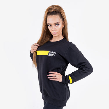 Mikina Yellow Line Crewneck Black dámská