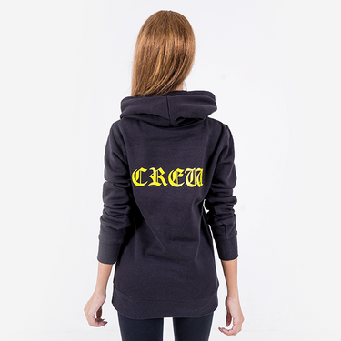 Mikina s kapucí Crew Black dámská