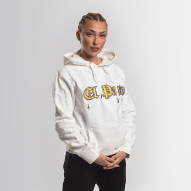 Mikina El Paso s nášivkou bílá