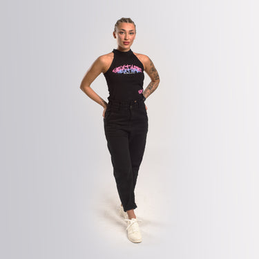 Sharlota Crop Triko Sextape Black dámské